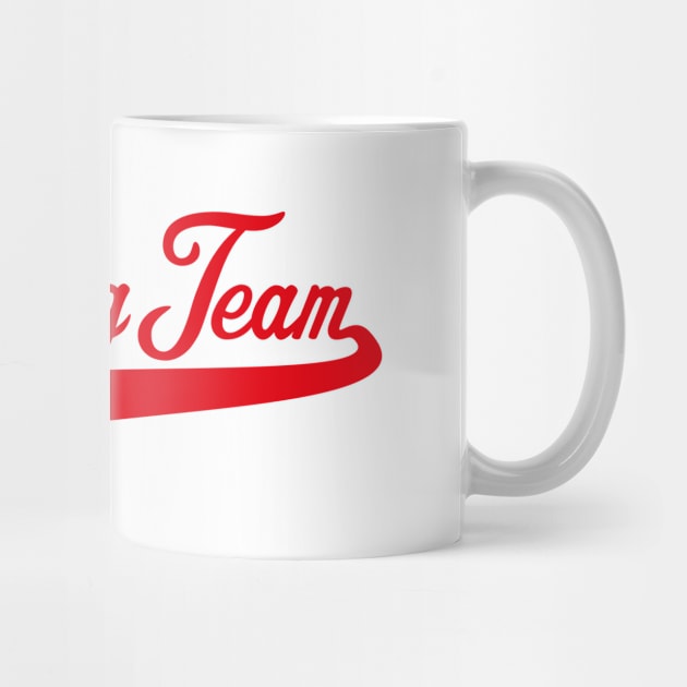 Drinking Team Lettering (Beer / Alcohol / Red) by MrFaulbaum